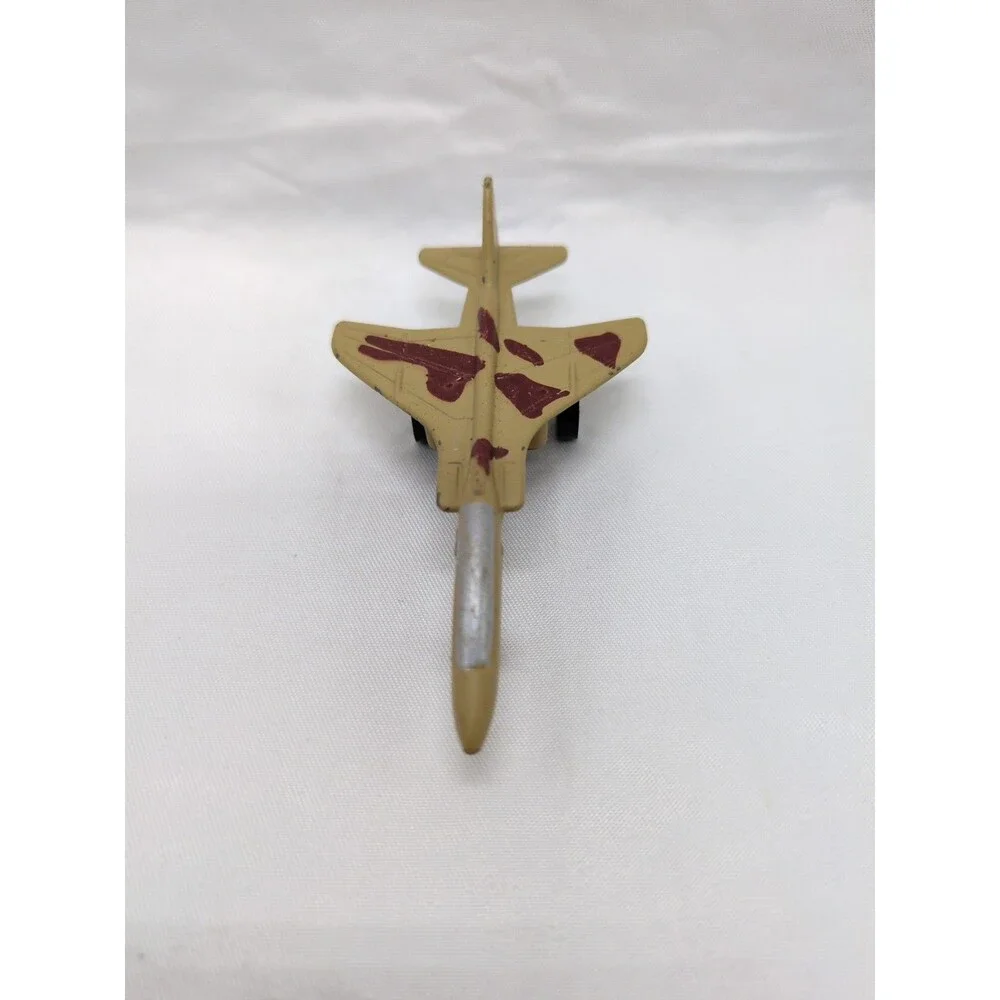 Vintage Brown Camo Metal Diecast Plane 3
